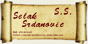 Selak Srdanović vizit kartica